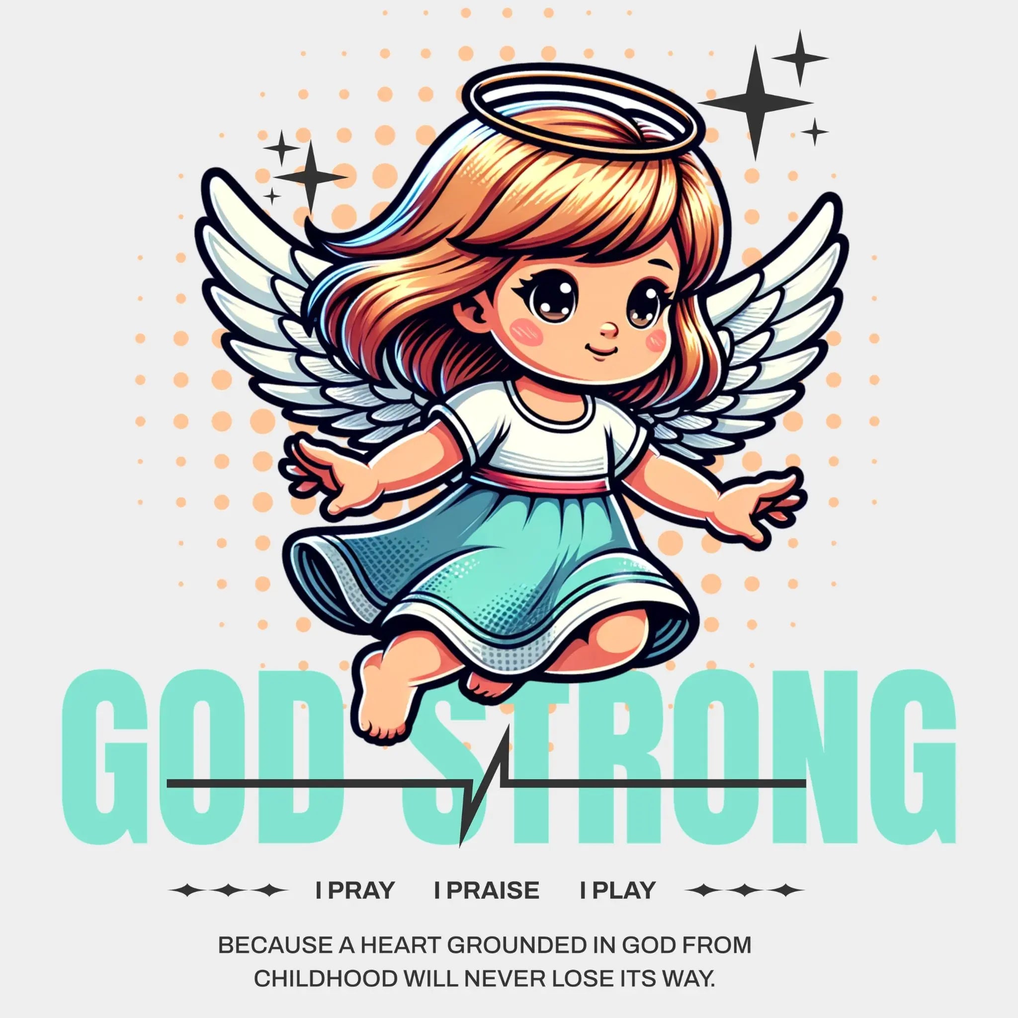 God Strong Toddler Tee - Crossroads Creations