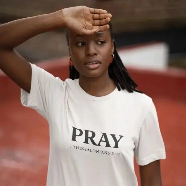 Pray On It Tee - Crossroads Creations