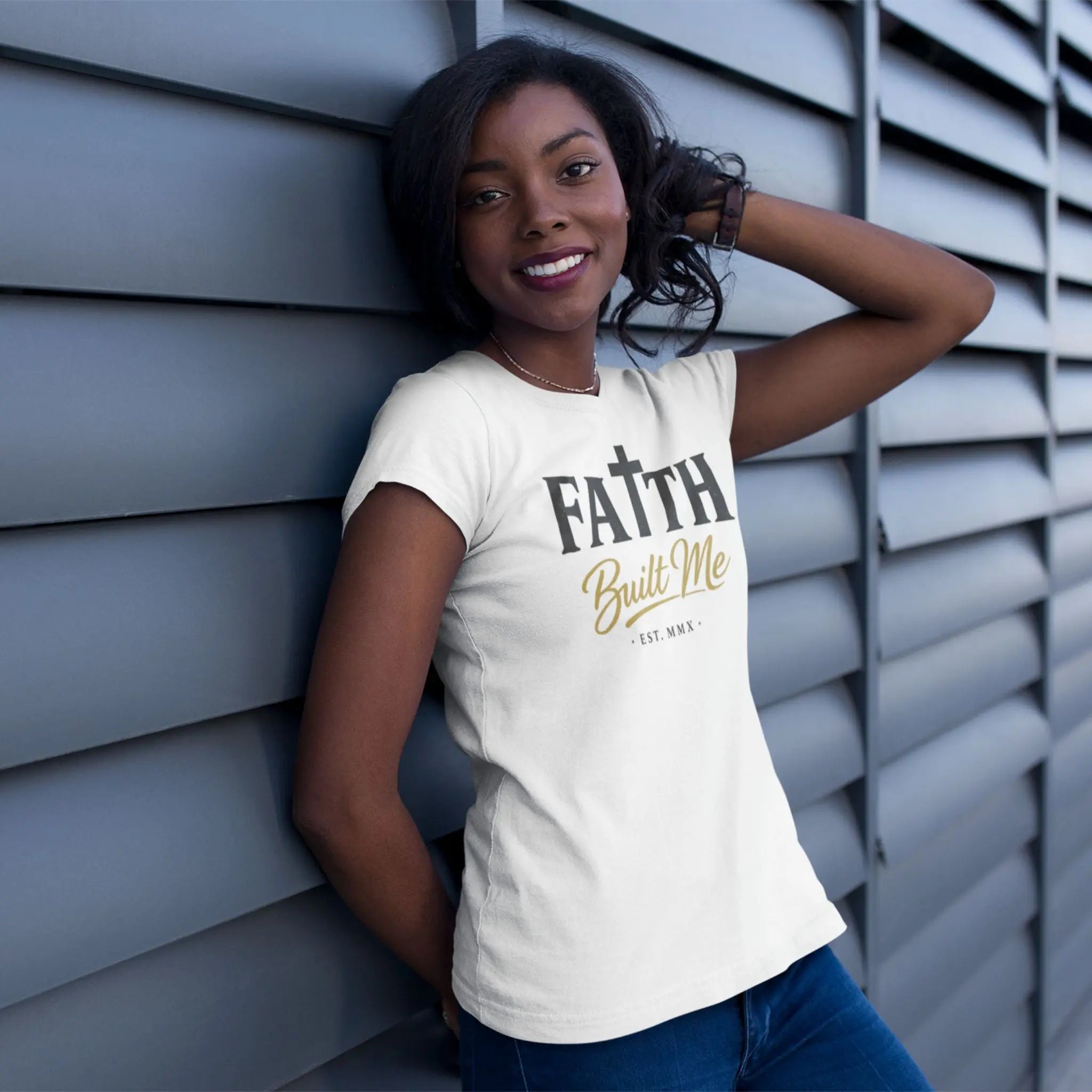 Faith Built Me Tee - Crossroads Creations