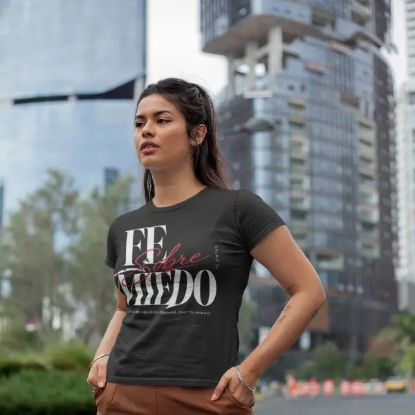 Fe sobre Miedo Tee - Crossroads Creations