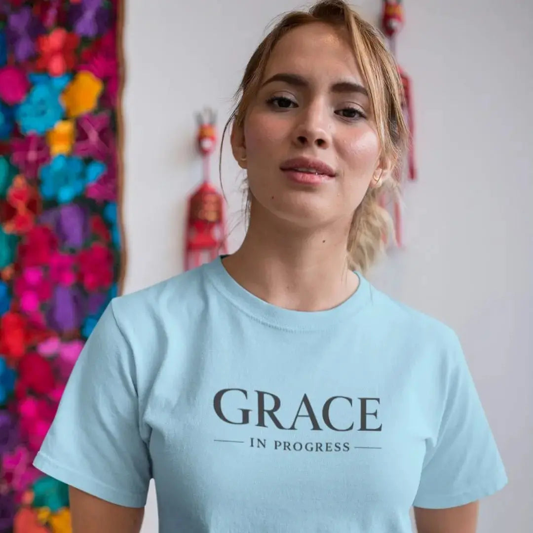Grace in Progress Tee - Crossroads Creations