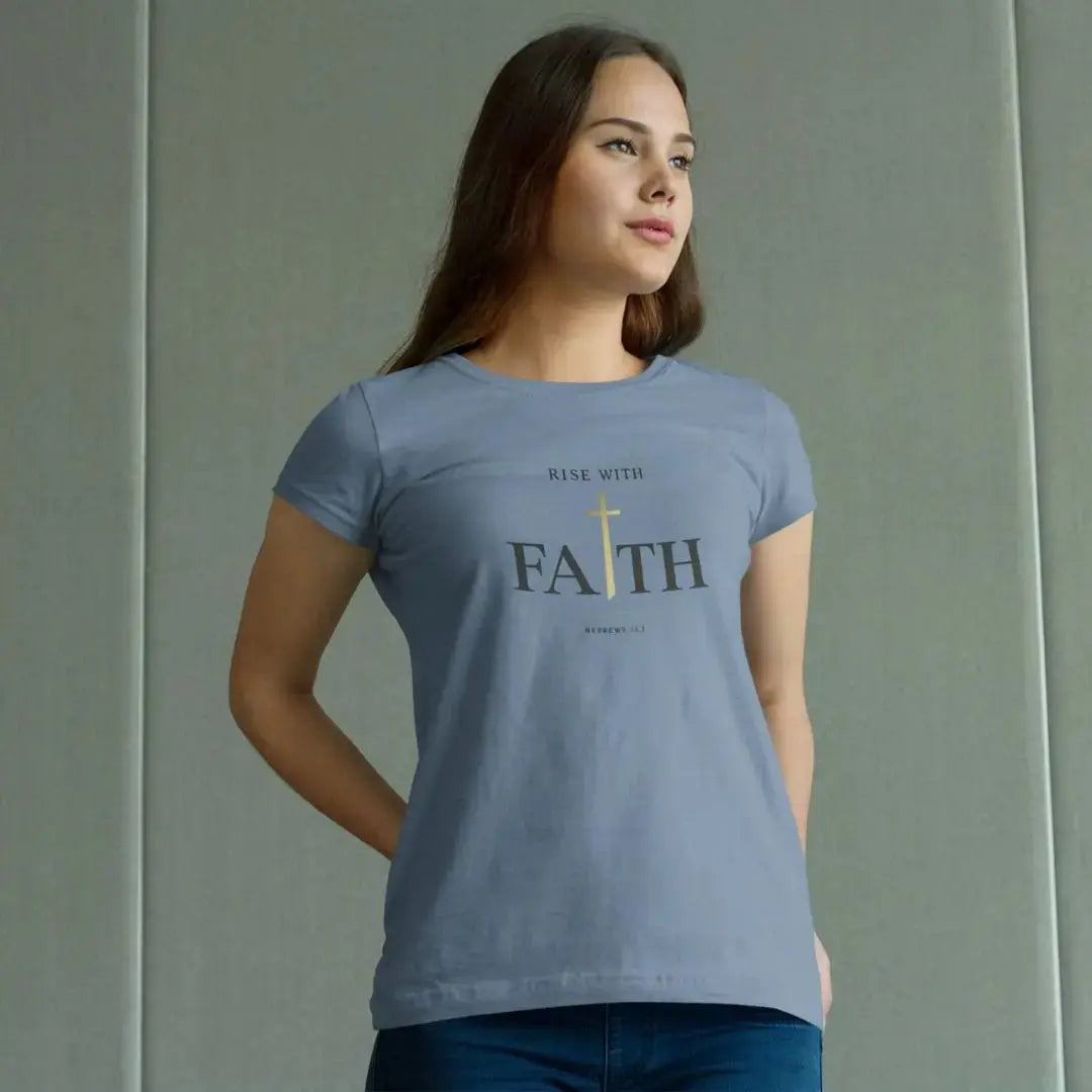 Rise With Faith Tee - Crossroads Creations