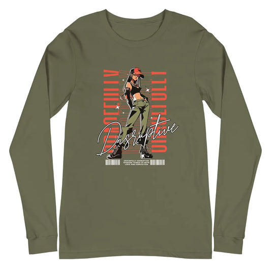Gracefully Disruptive Women's Long Sleeve Tee Crossroads Creations
