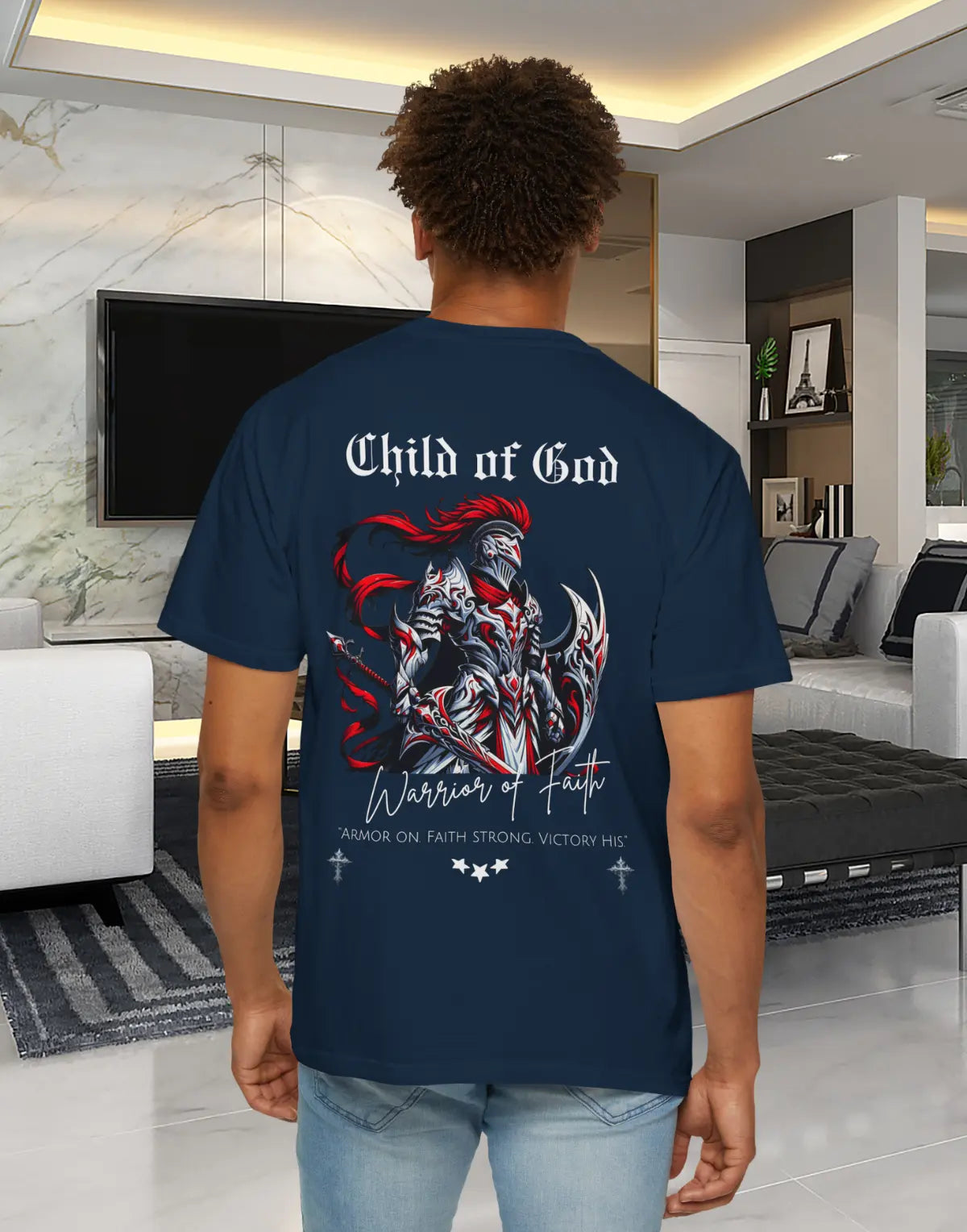 Child of God – Warrior of Faith T-Shirt Printify