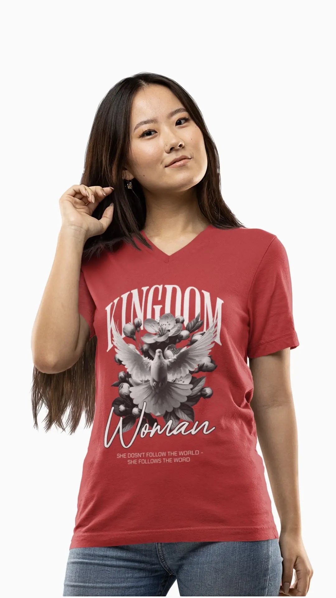 Kingdom Woman V-Neck Tee
