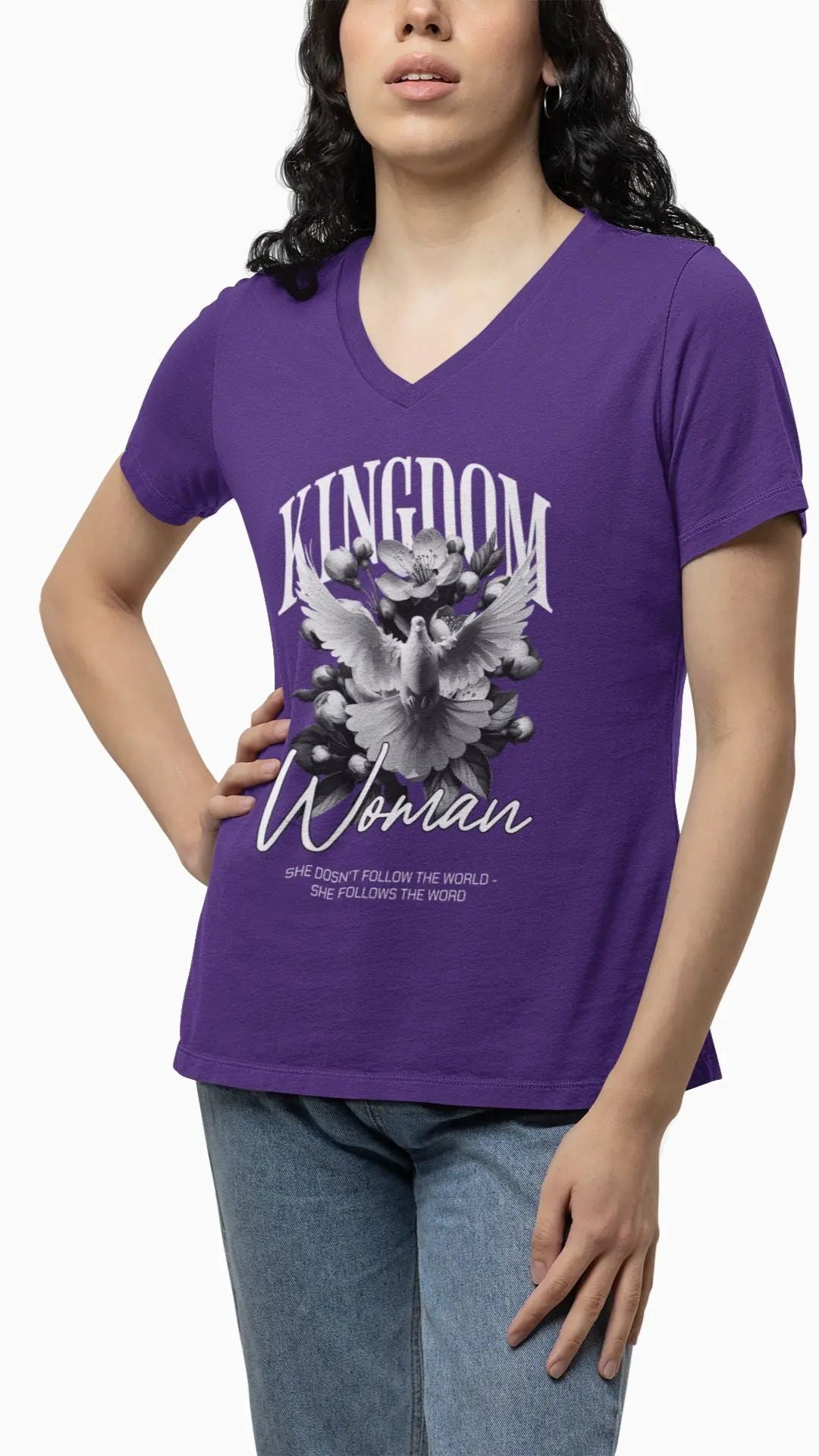 Kingdom Woman V-Neck Tee