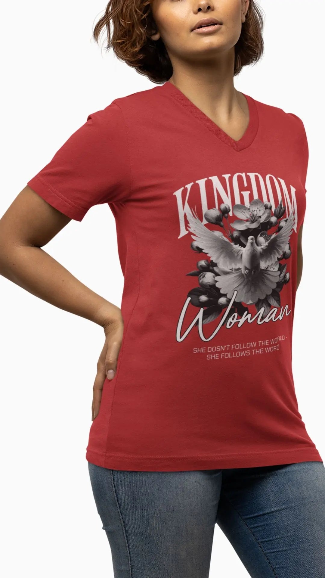 Kingdom Woman V-Neck Tee