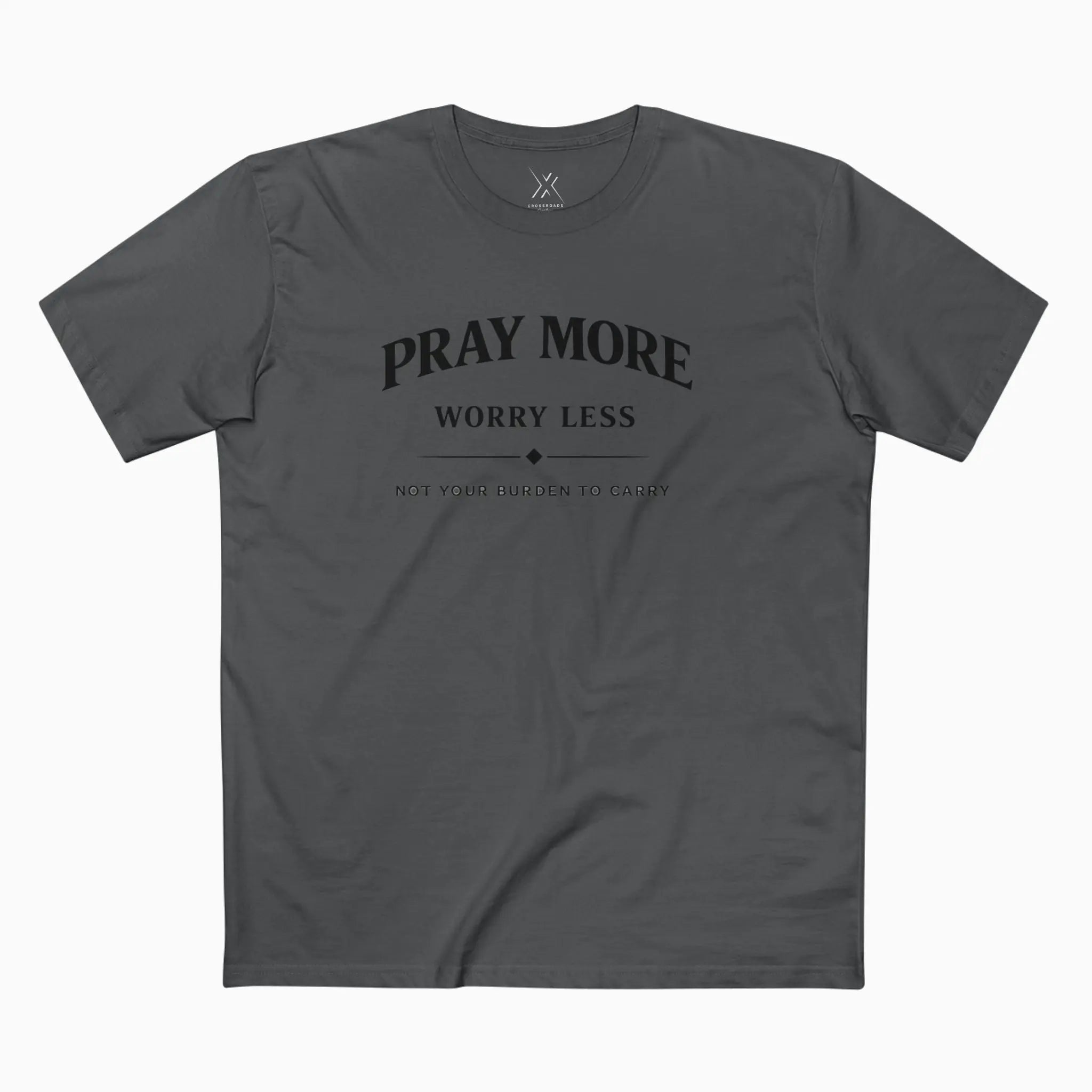 Pray More Worry Less Tee - Crossroads Creations