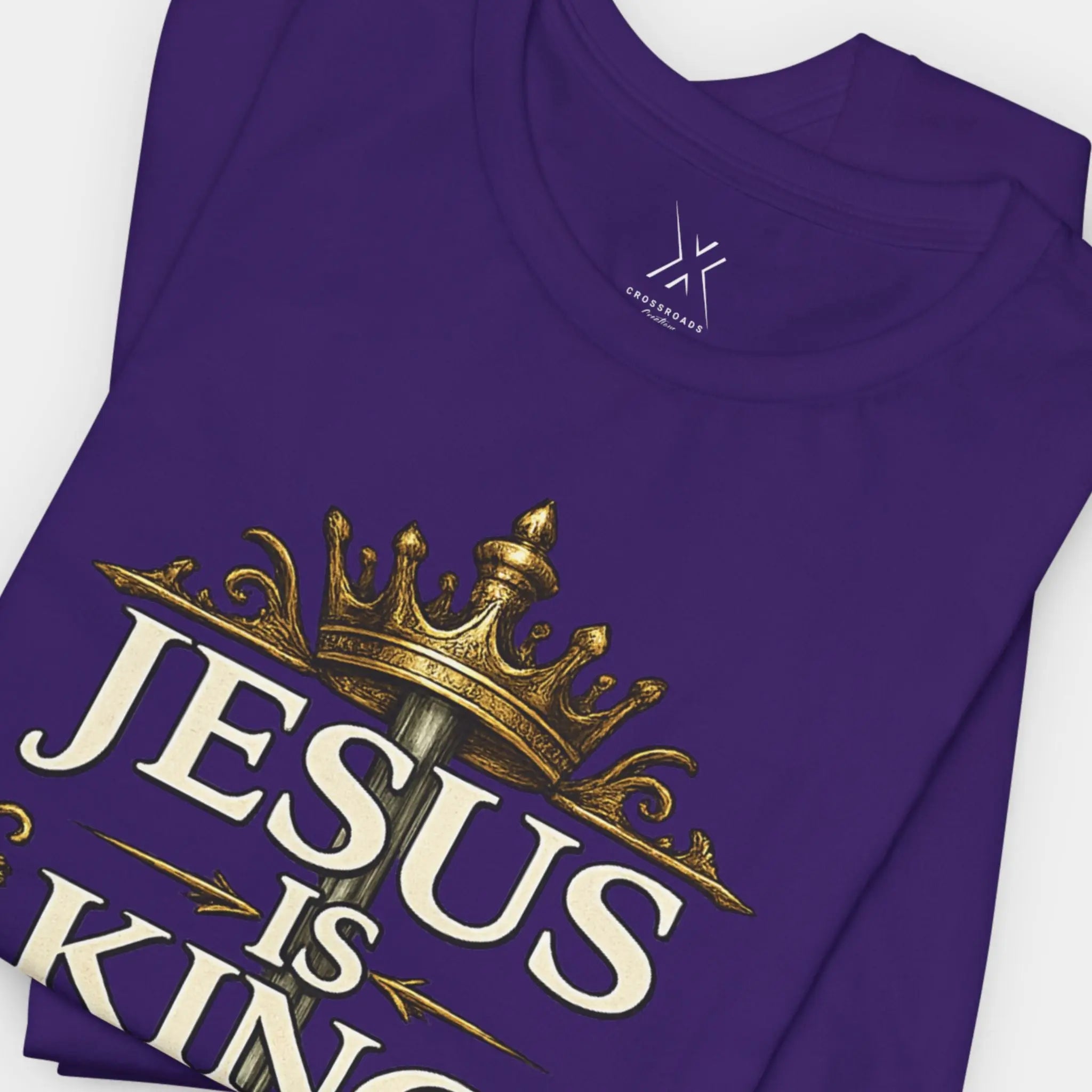 Jesus Is King Tee - Crossroads Creations