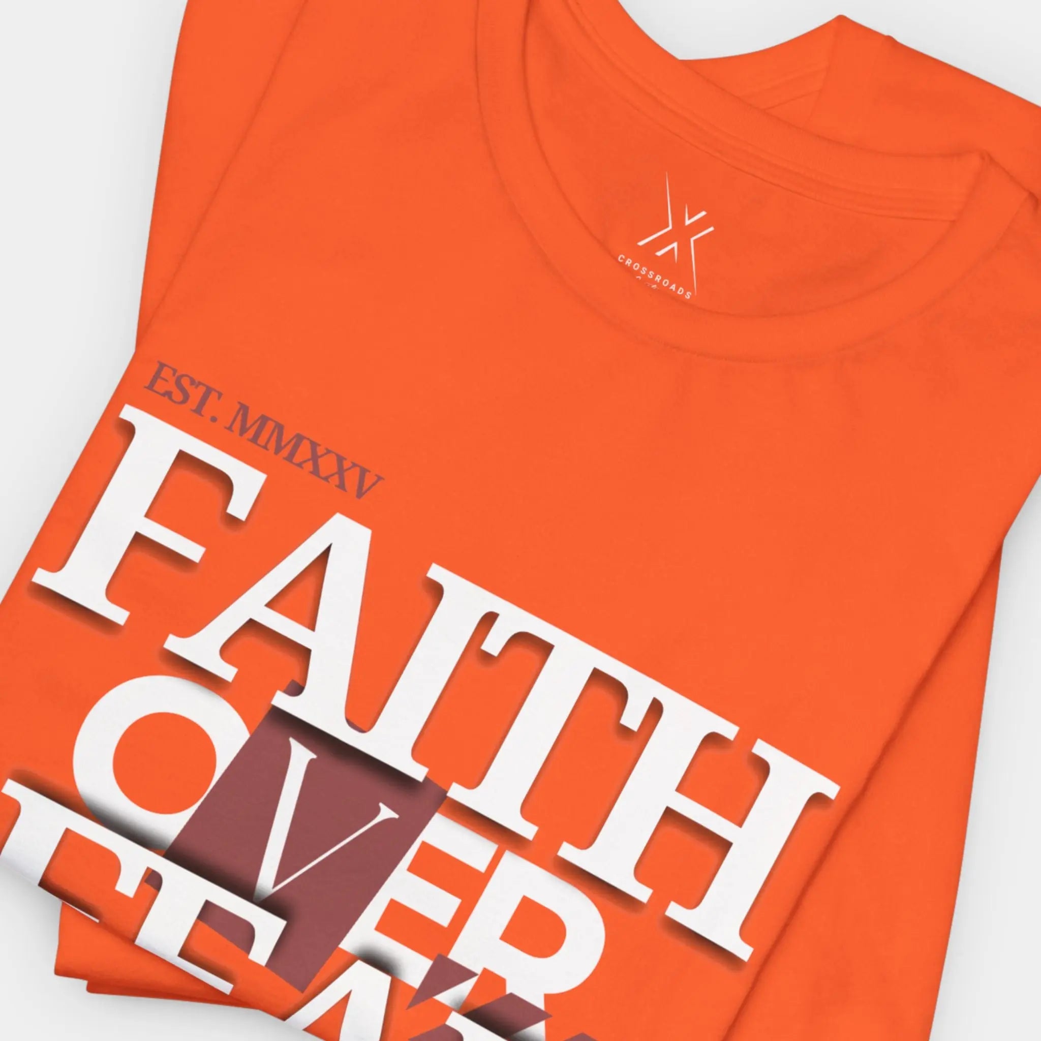Faith Over Fear Tee - Crossroads Creations