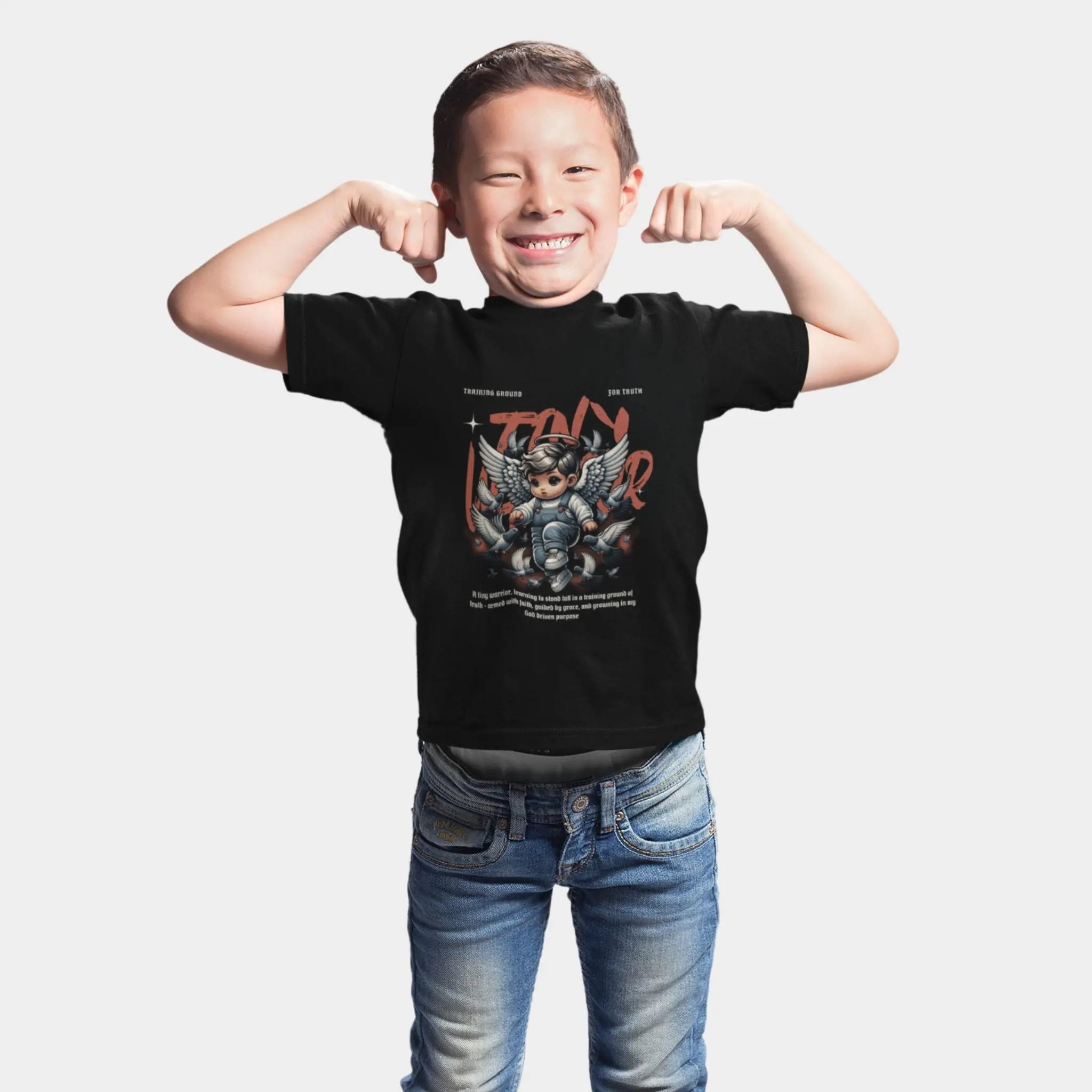 Fun Angel Warrior Tee - Crossroads Creations