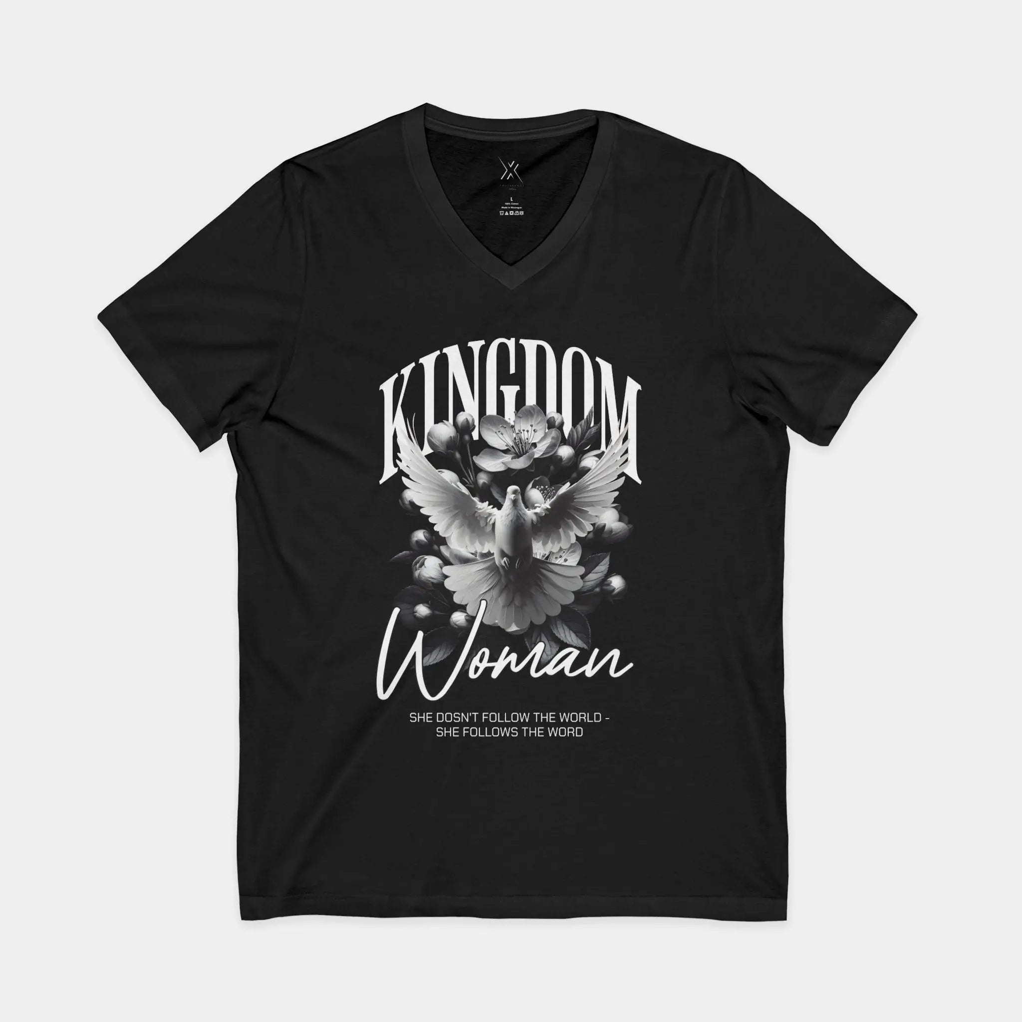 Kingdom Woman V - Neck Tee - Crossroads Creations