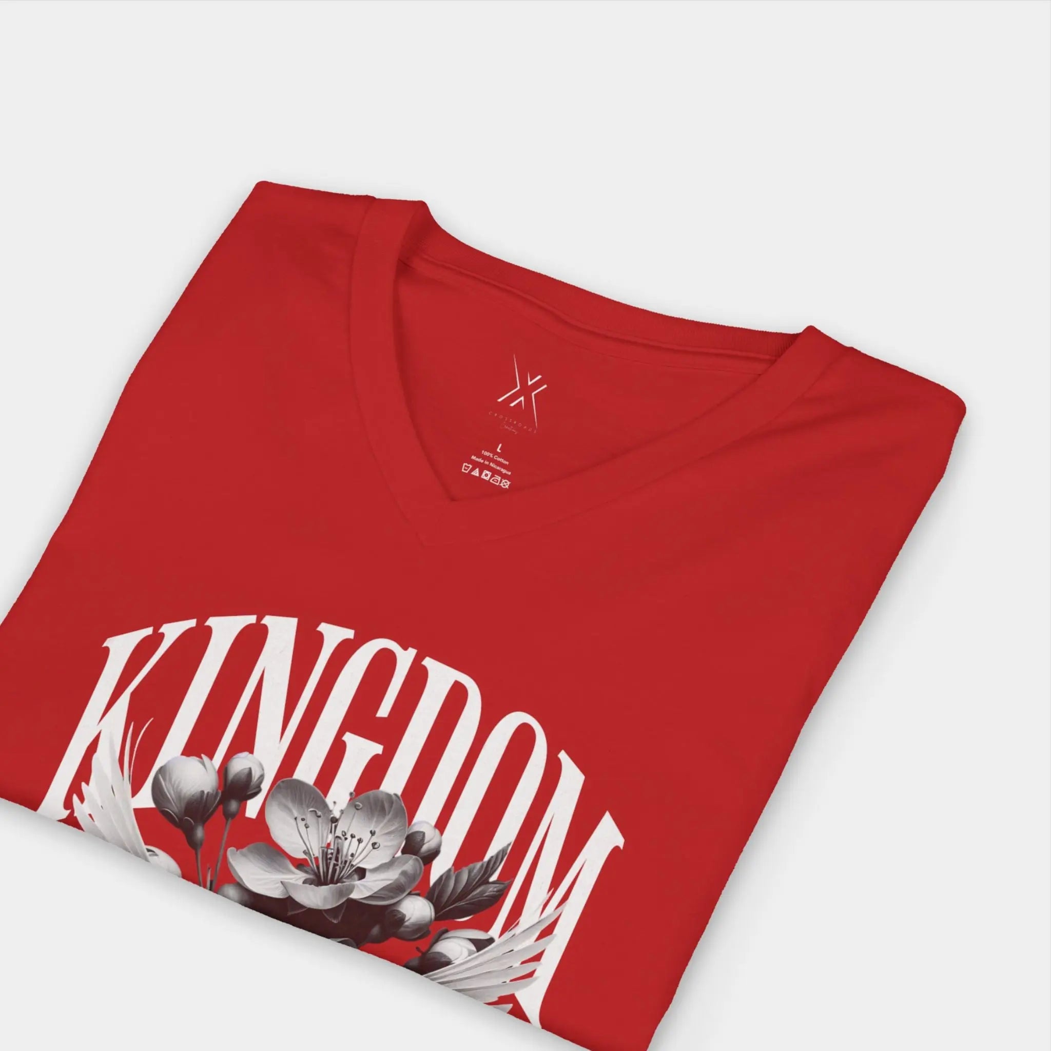 Kingdom Woman V - Neck Tee - Crossroads Creations