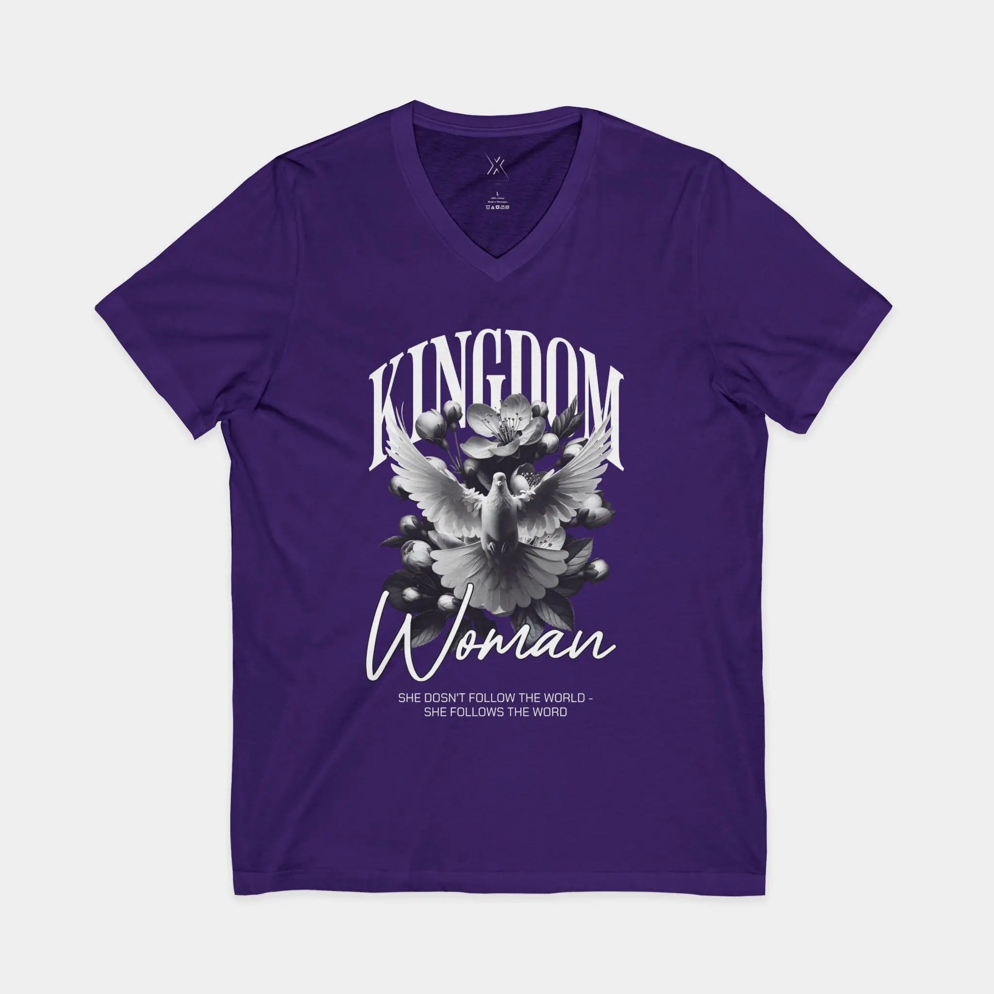 Kingdom Woman V - Neck Tee - Crossroads Creations