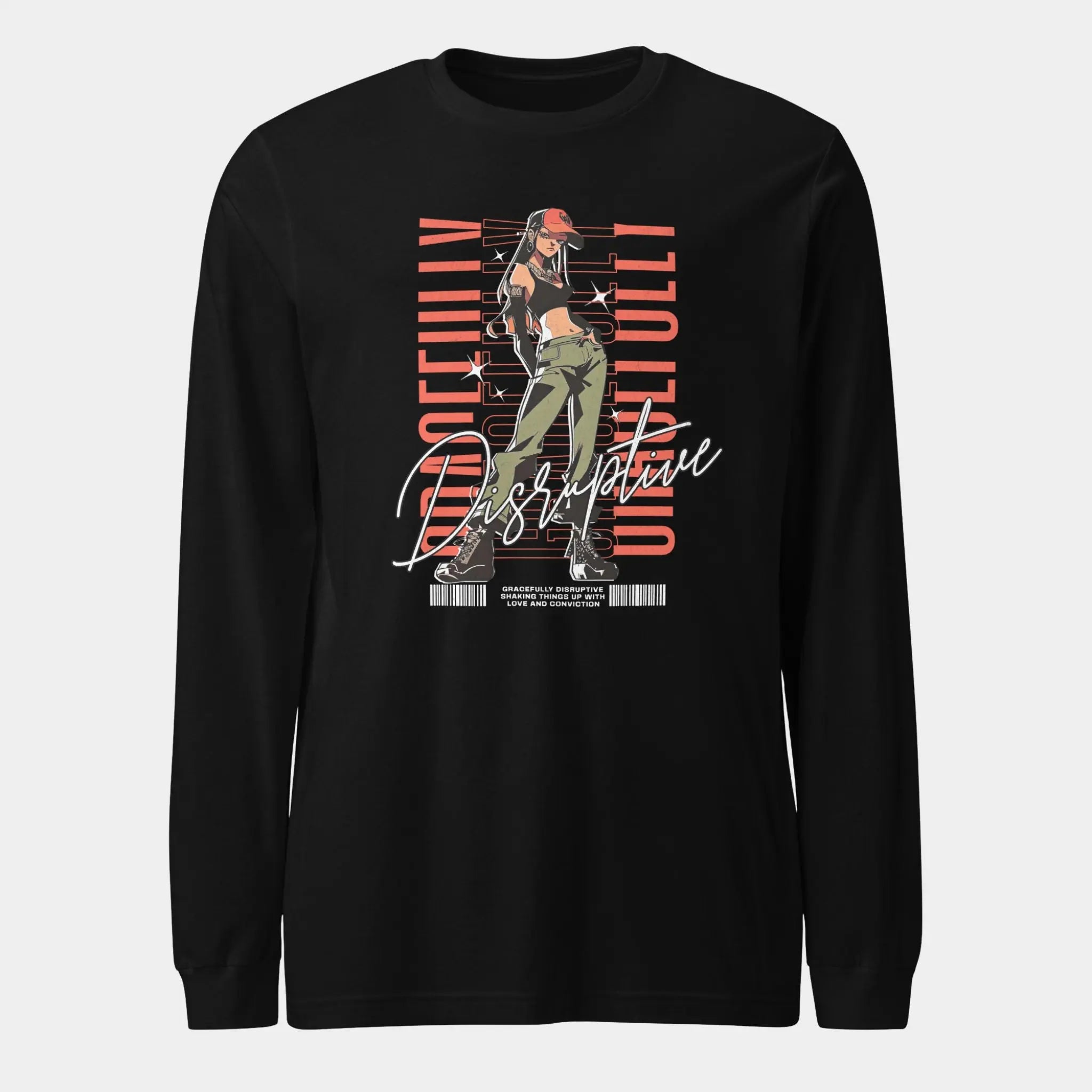 Gracefully Disruptive Women's Long Sleeve Tee - Crossroads Creations