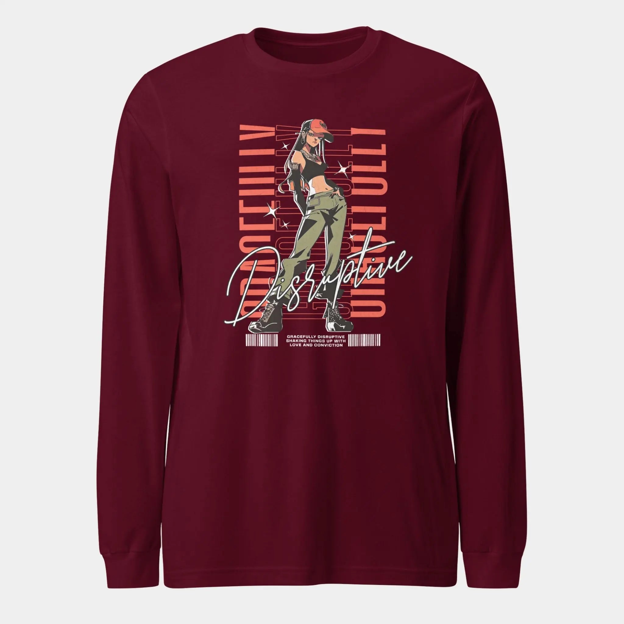 Gracefully Disruptive Women's Long Sleeve Tee - Crossroads Creations
