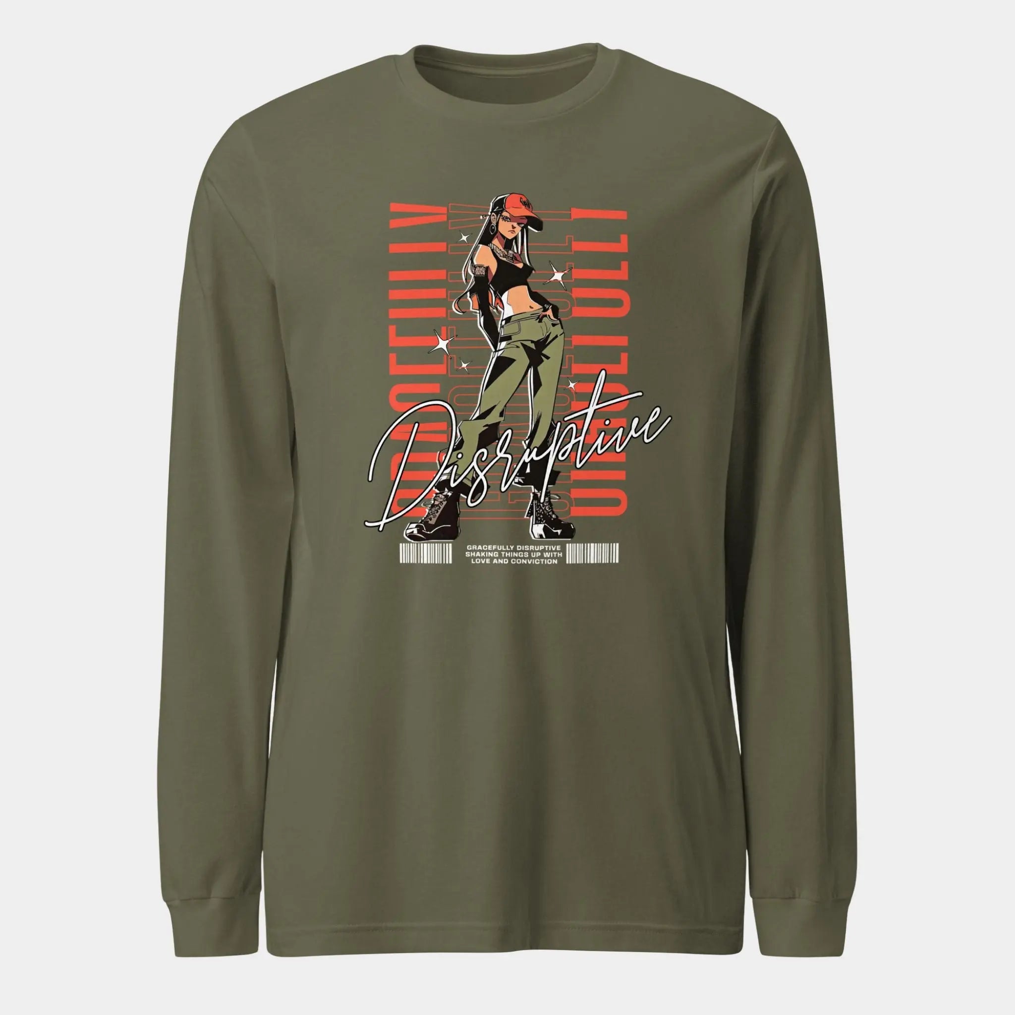 Gracefully Disruptive Women's Long Sleeve Tee - Crossroads Creations