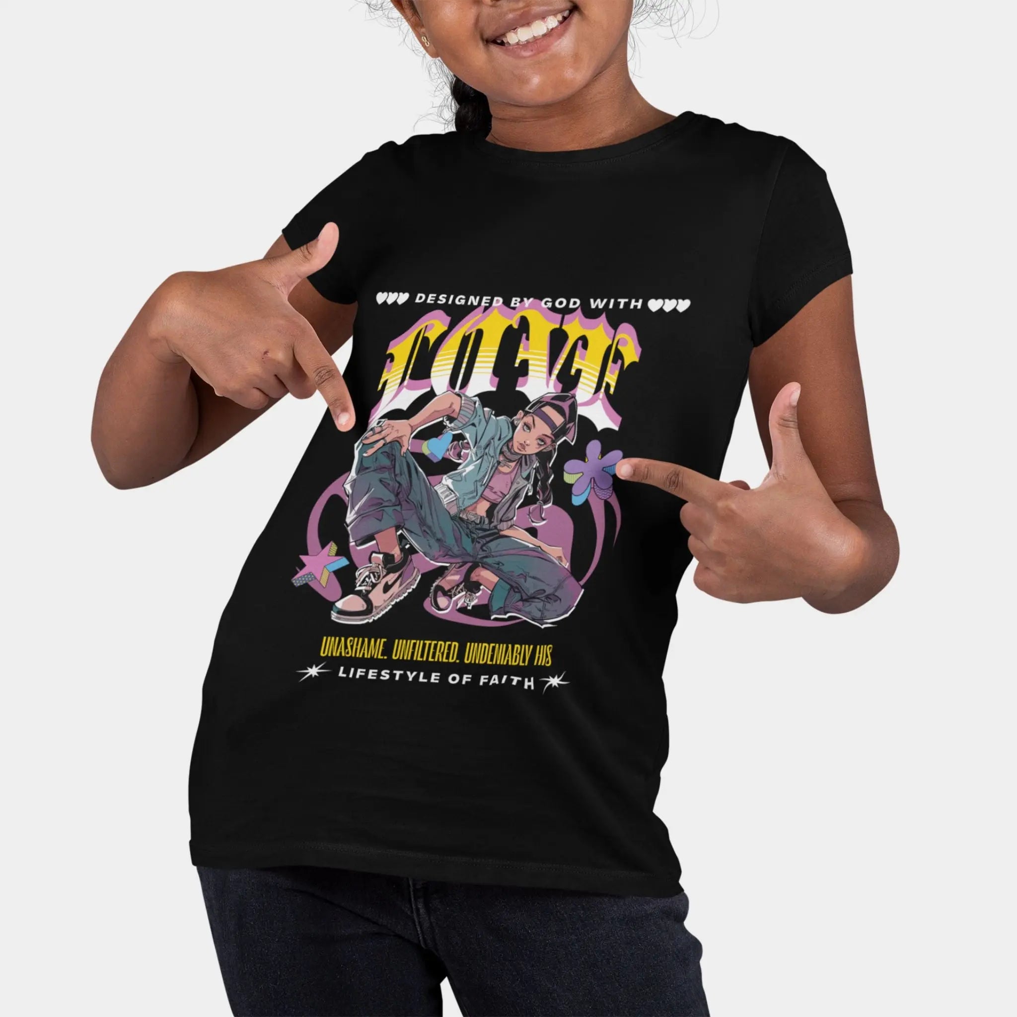 Designed by God With Love Tee - Crossroads Creations