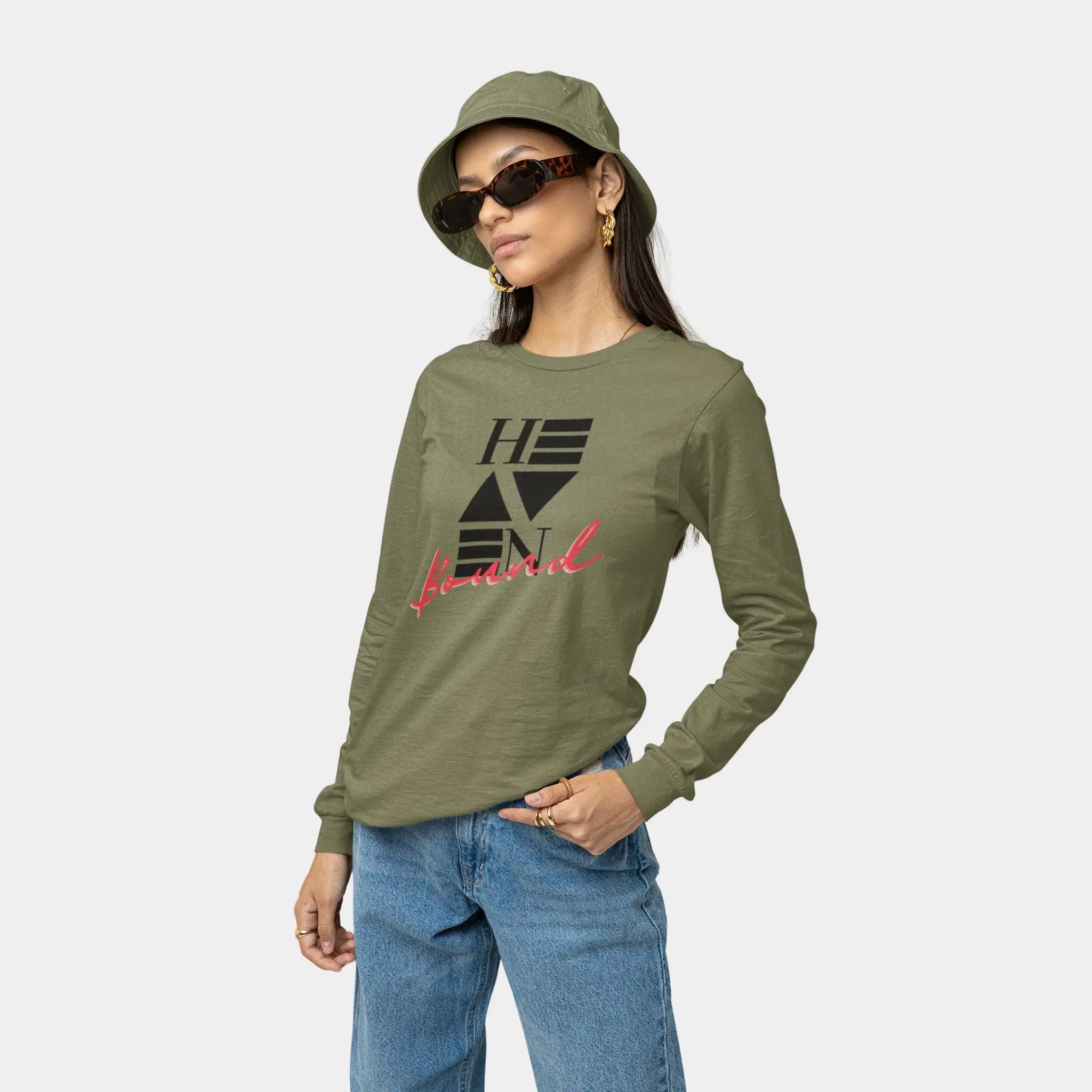 Heaven Bound Long Sleeve Tee - Crossroads Creations