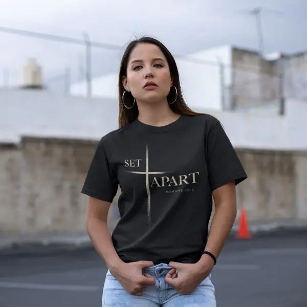 Set Apart Cross Tee - Crossroads Creations