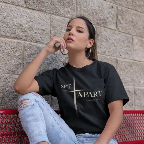 Set Apart Cross Tee - Crossroads Creations