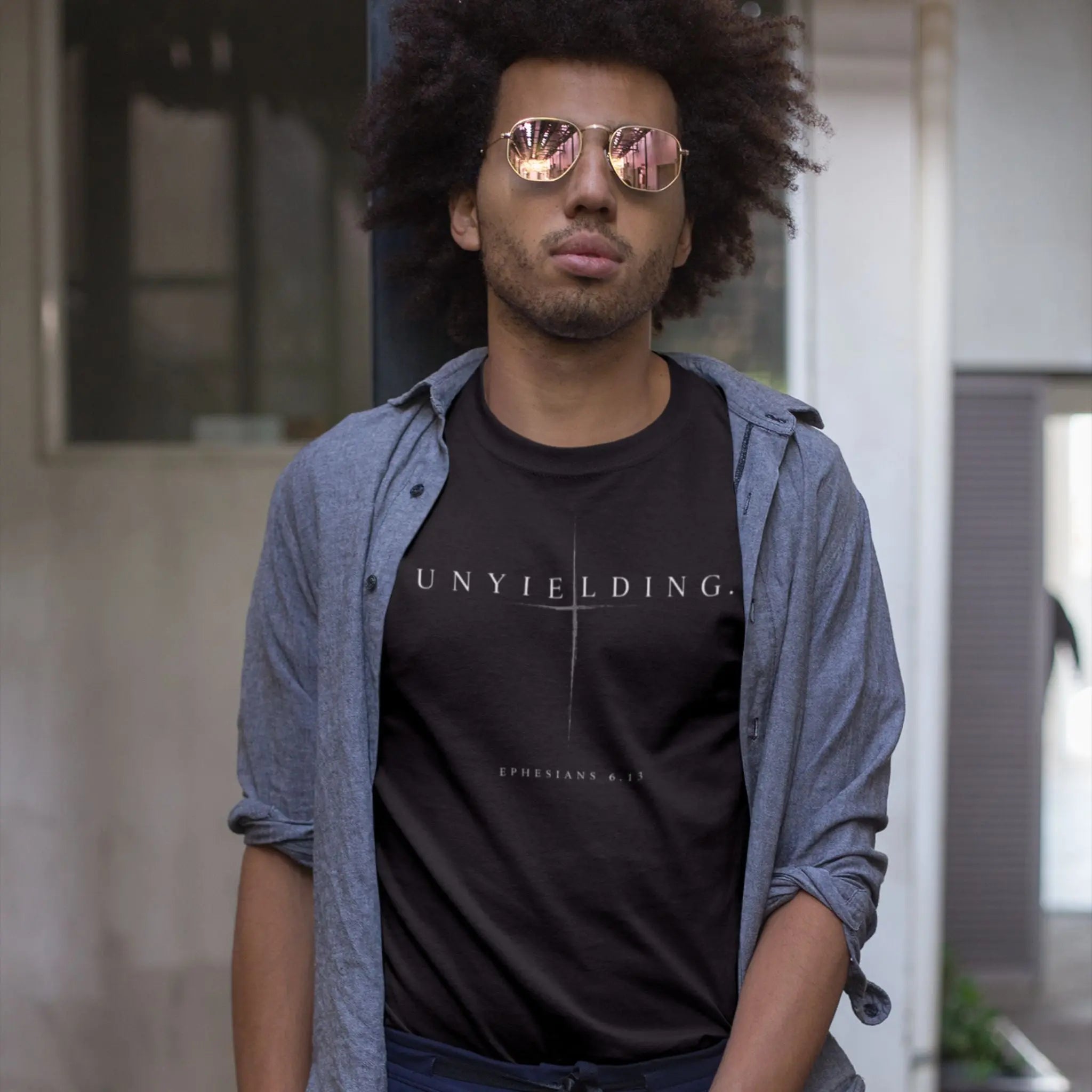 Unyielding Cross Tee - Crossroads Creations