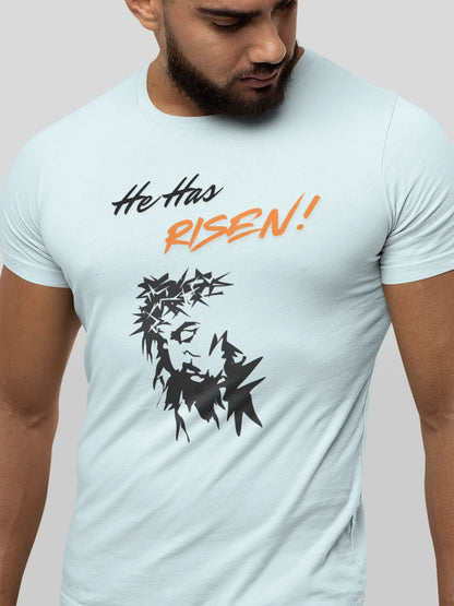 He Has Risen – Inspirational Tee Crossroads Creations