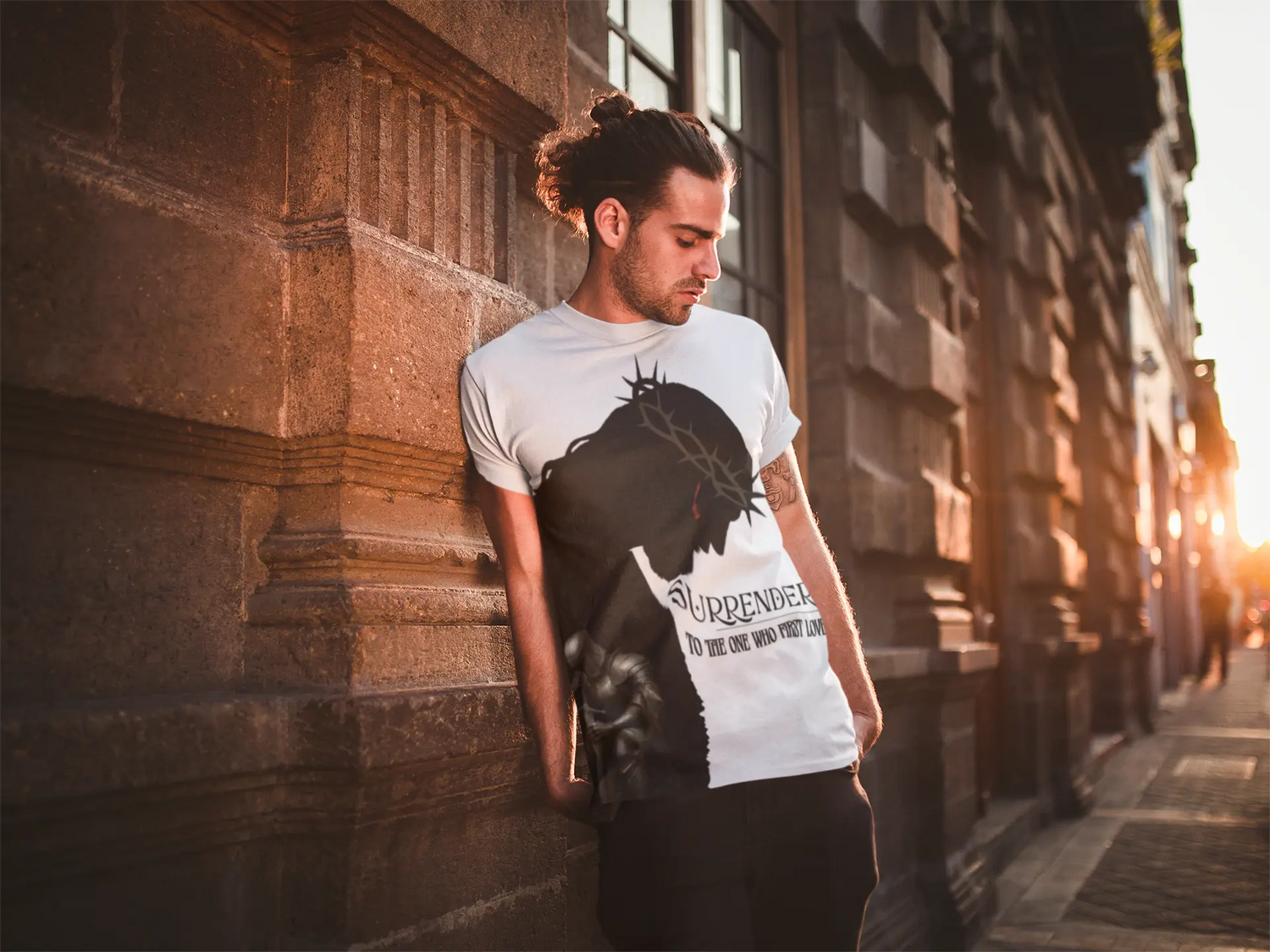Surrendered – Faith-Inspired Tee Printify