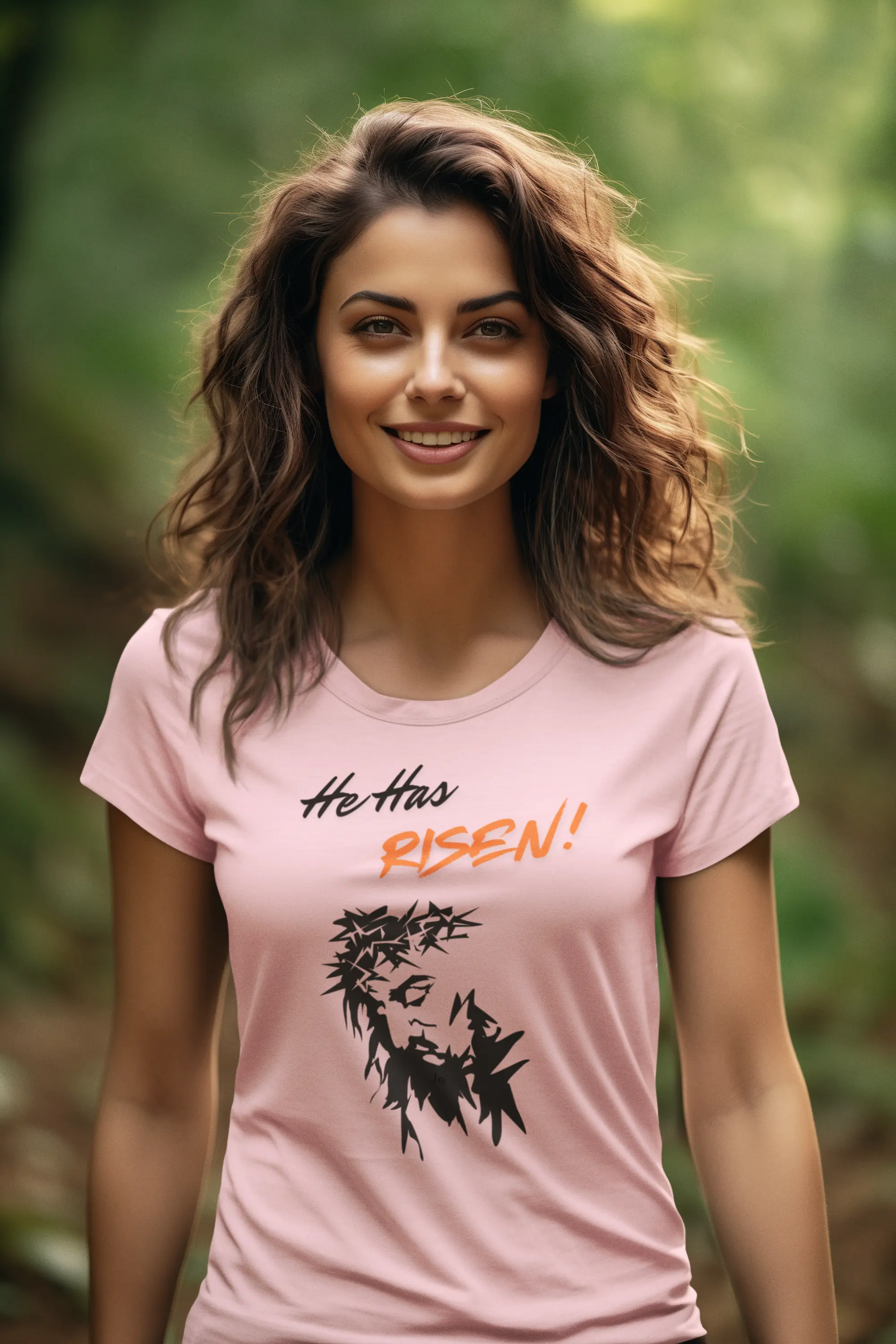 He Has Risen – Inspirational Tee Crossroads Creations