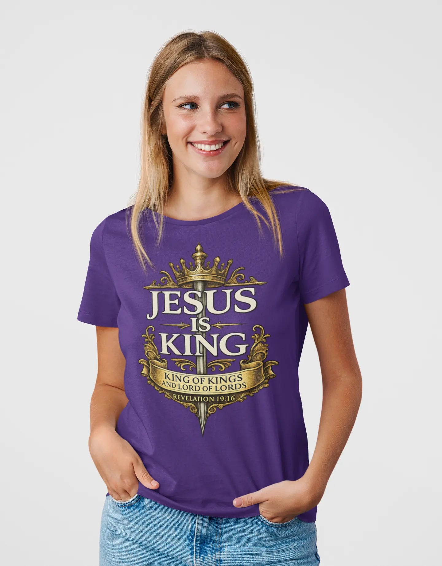 Jesus Is King Tee - Crossroads Creations